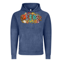 Vintage Denim basketball vibes Vintage Hoodie - CowhideDigitalArt
