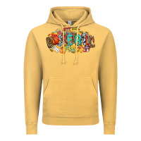 Vintage Mustard basketball vibes Vintage Hoodie - CowhideDigitalArt