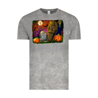 Cloud Rock headstone and coffin background Vintage Tee - BundleAndBundleShop
