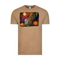 Vintage Coffee headstone and coffin background Vintage Tee - BundleAndBundleShop