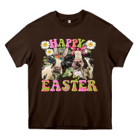 Happy Easter Heifers Easter Day Heavy Core Tee | Teevron