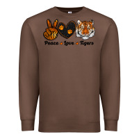 Chestnut peace love tigers Premium Sweatshirt - RanaPortraitStore