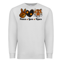 Dove Grey peace love tigers Premium Sweatshirt - RanaPortraitStore