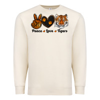 Sandshell peace love tigers Premium Sweatshirt - RanaPortraitStore