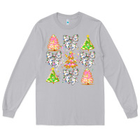 Moon Dust Christmas Trees And Bow Long Sleeve Tee - CowhideDigitalArt