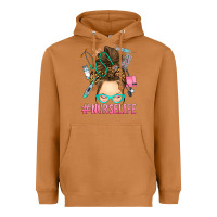Meerkat messy bun nurse life Heavyweight Hoodie - RanaPortraitStore