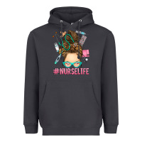 Smoke messy bun nurse life Heavyweight Hoodie - RanaPortraitStore