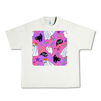 Pistachio cute ghost halloween seamless pattern Urban Heavy Tee - BundleAndBundleShop