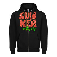 Black summer vibes Zipper Hoodie - JahusDesignShop
