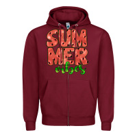Burgundy summer vibes Zipper Hoodie - JahusDesignShop