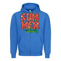 True Royal summer vibes Zipper Hoodie - JahusDesignShop