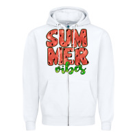 White summer vibes Zipper Hoodie - JahusDesignShop