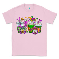 Bubblegum Pink mardi gras gnomes coffee cups Classic Tee - OliviaCreatesArt