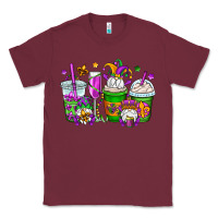 Burgundy mardi gras gnomes coffee cups Classic Tee - OliviaCreatesArt