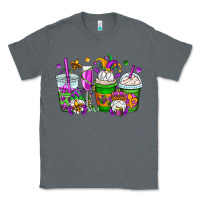 Charcoal Heather mardi gras gnomes coffee cups Classic Tee - OliviaCreatesArt
