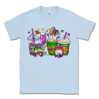 Dusty Blue mardi gras gnomes coffee cups Classic Tee - OliviaCreatesArt