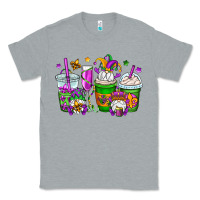 Heather Grey mardi gras gnomes coffee cups Classic Tee - OliviaCreatesArt