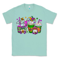 Seafoam mardi gras gnomes coffee cups Classic Tee - OliviaCreatesArt
