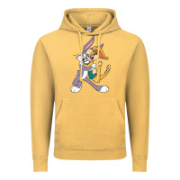 Vintage Mustard bugs bunny and lola bunny Vintage Hoodie - DesigneFamous