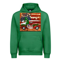 Emerald christmas truck with american flag Urban Hoodie - Jasminsmagicworld