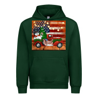 Forest Green christmas truck with american flag Urban Hoodie - Jasminsmagicworld