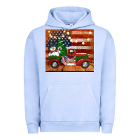 Pigment Grape Ice christmas truck with american flag Urban Hoodie - Jasminsmagicworld