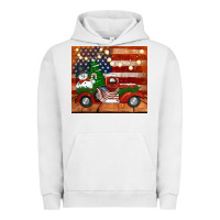 Pigment Lunar Rock christmas truck with american flag Urban Hoodie - Jasminsmagicworld