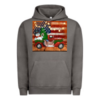 Pigment Tornado christmas truck with american flag Urban Hoodie - Jasminsmagicworld