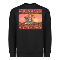 Black cupid valentine's day Heavyweight Sweatshirt - RanaPortraitStore