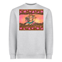 Heather Grey cupid valentine's day Heavyweight Sweatshirt - RanaPortraitStore