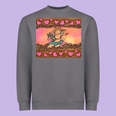 Cupid Valentine's Day Heavyweight Sweatshirt Designed By Ranaportraitstore