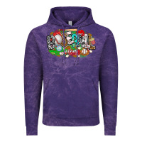 Cloud Purple baseball vibes Vintage Hoodie - CowhideDigitalArt