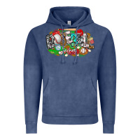 Vintage Denim baseball vibes Vintage Hoodie - CowhideDigitalArt