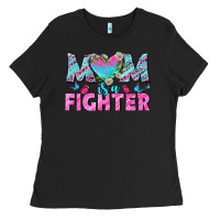 Black Western Mom Is A Fighter Ladies Tee - BundleAndBundleShop