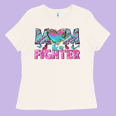Western Mom Is A Fighter Ladies Tee Designed By Bundleandbundleshop