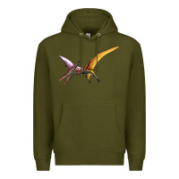 Dinosaur Pterodactyl Premium Hoodie | Teevron