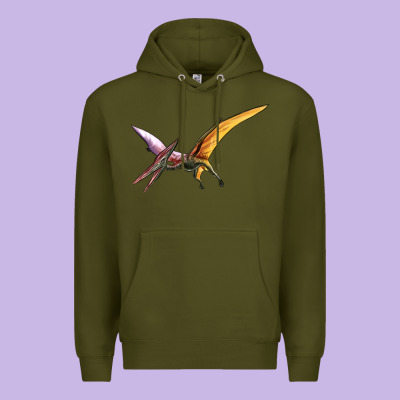 Dinosaur Pterodactyl Premium Hoodie Designed By Artiststas