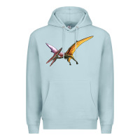 Blue Mist dinosaur pterodactyl Premium Hoodie - Artiststas