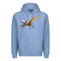 Colony Blue dinosaur pterodactyl Premium Hoodie - Artiststas