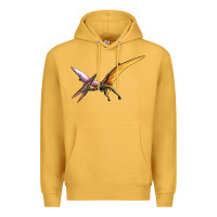 Mustard dinosaur pterodactyl Premium Hoodie - Artiststas
