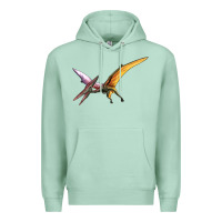 Seafoam dinosaur pterodactyl Premium Hoodie - Artiststas