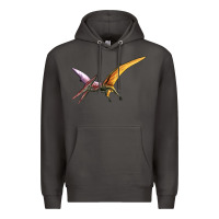 Smoke dinosaur pterodactyl Premium Hoodie - Artiststas