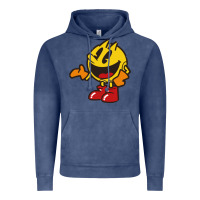 Vintage Denim pacman Vintage Hoodie - DesigneFamous