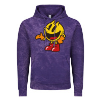 Cloud Purple pacman Vintage Hoodie - DesigneFamous