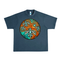 Midnight Navy western pattern circle Urban Heavy Tee - Jasminsmagicworld