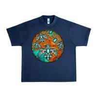 Navy western pattern circle Urban Heavy Tee - Jasminsmagicworld
