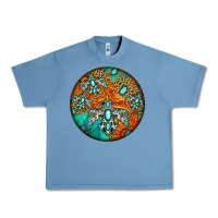 Pebble Blue western pattern circle Urban Heavy Tee - Jasminsmagicworld