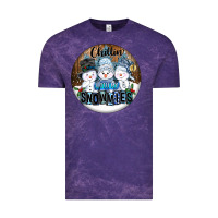 Cloud Purple Chillin With My Snowmies Vintage Tee - FaDigitalArtStudio