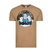 Vintage Coffee Chillin With My Snowmies Vintage Tee - FaDigitalArtStudio