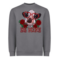 Be Mine Valentine's Day Calf Heavyweight Sweatshirt | Teevron